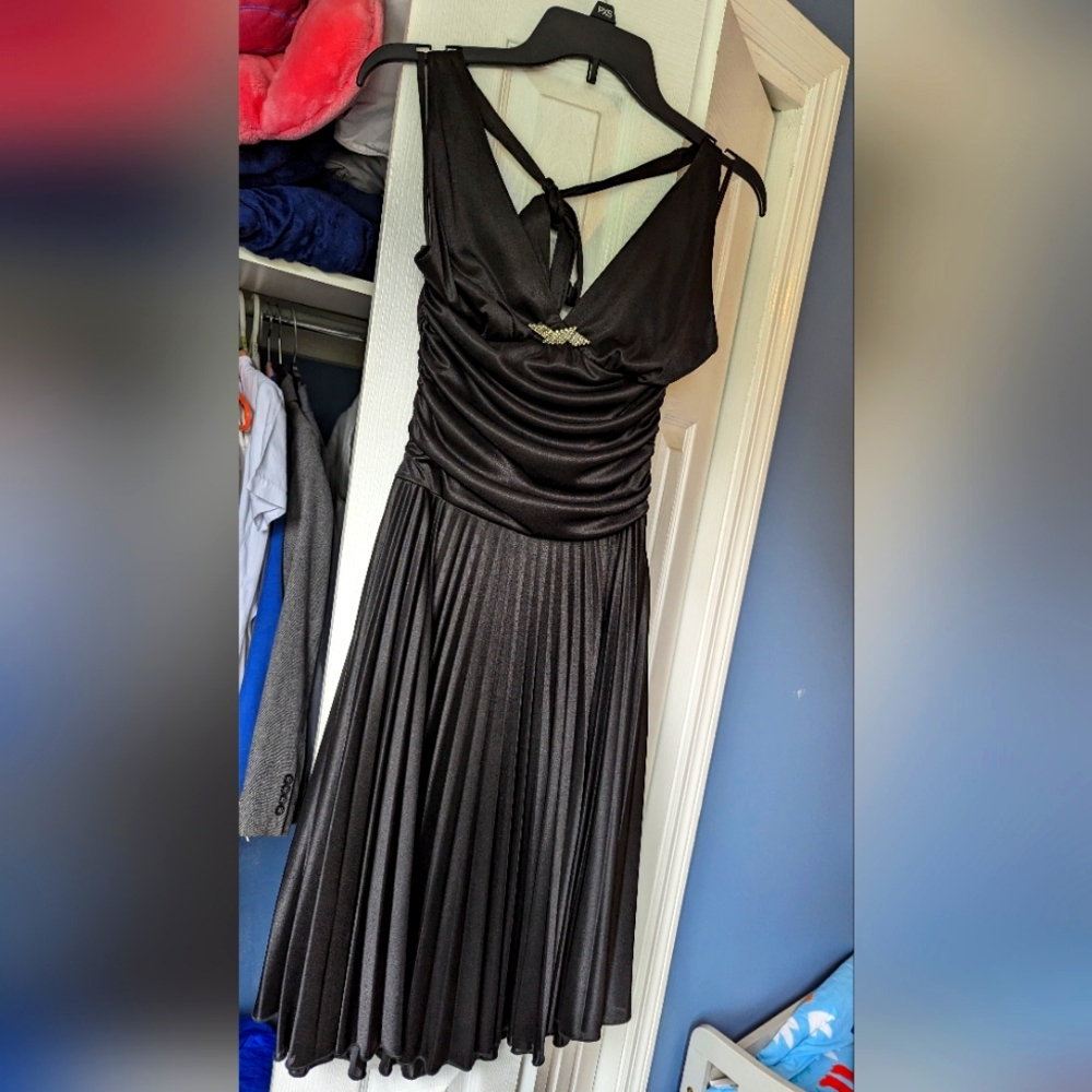 Beautiful Women's black Party Fancy occasion-Wedding formal party Dress Size S
